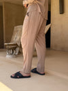 Leinenhose Classic Taupe