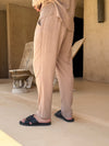 Leinenhose Classic Taupe