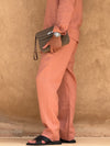Leinenhose Classic Rot