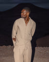 Leinenhemd Classic Taupe