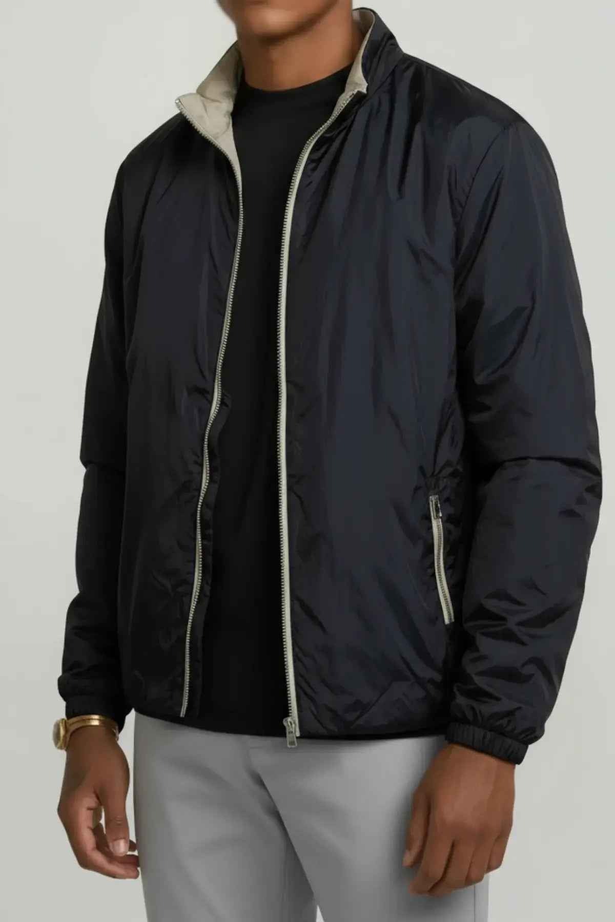 Wendbare Jacke Schwarz