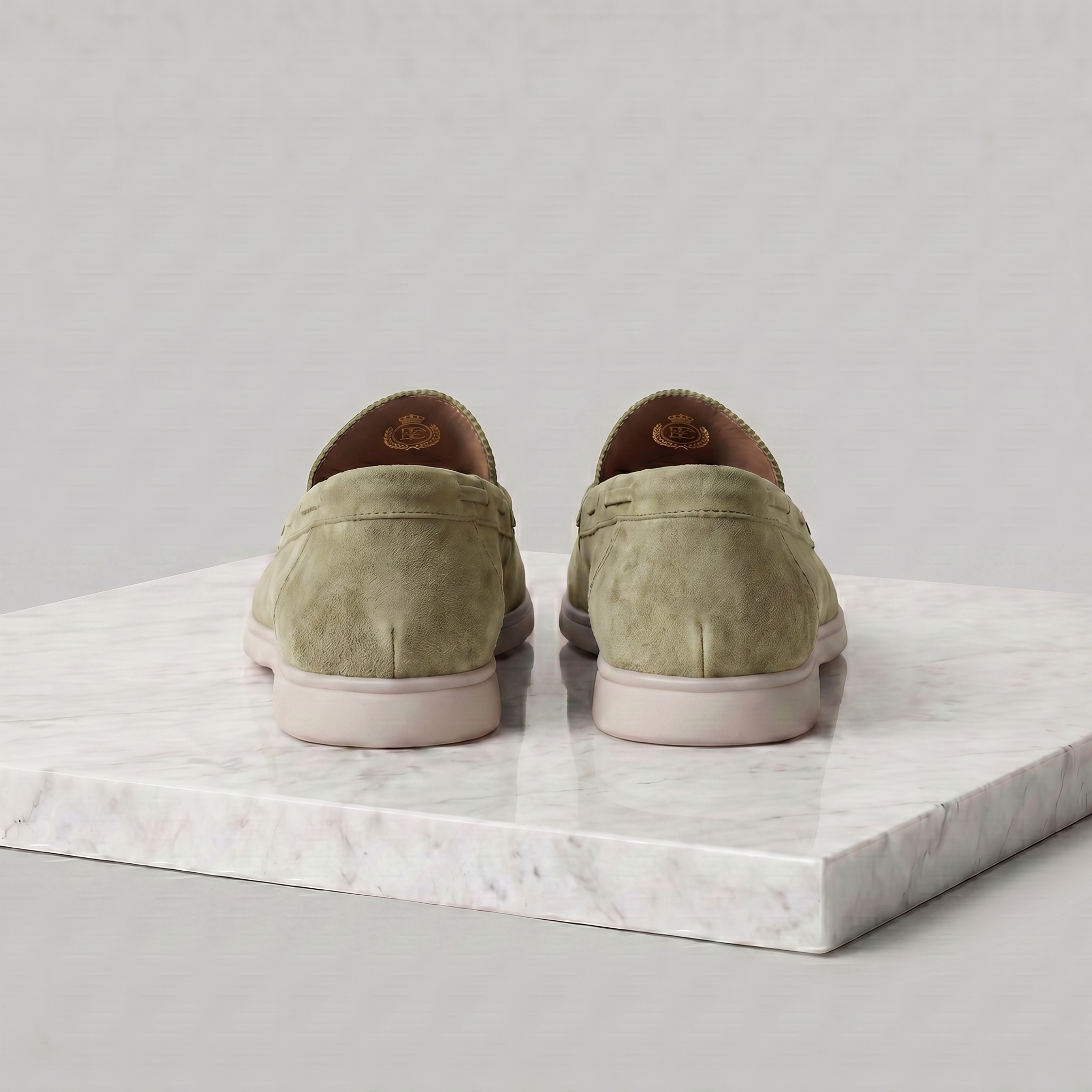 Yacht Slip-In Loafers Olivgrün