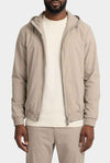 Tech Suit Beige mit Kapuze