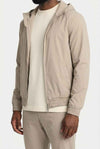 Tech Suit Beige mit Kapuze