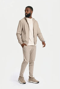Tech Suit Beige mit Kapuze